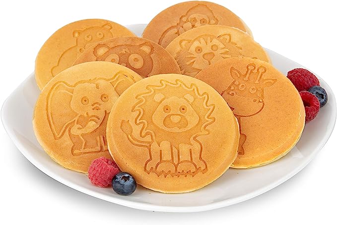 Mini Pancake Maker - Make 7 Animal Shapes Cute Pancake Pan for